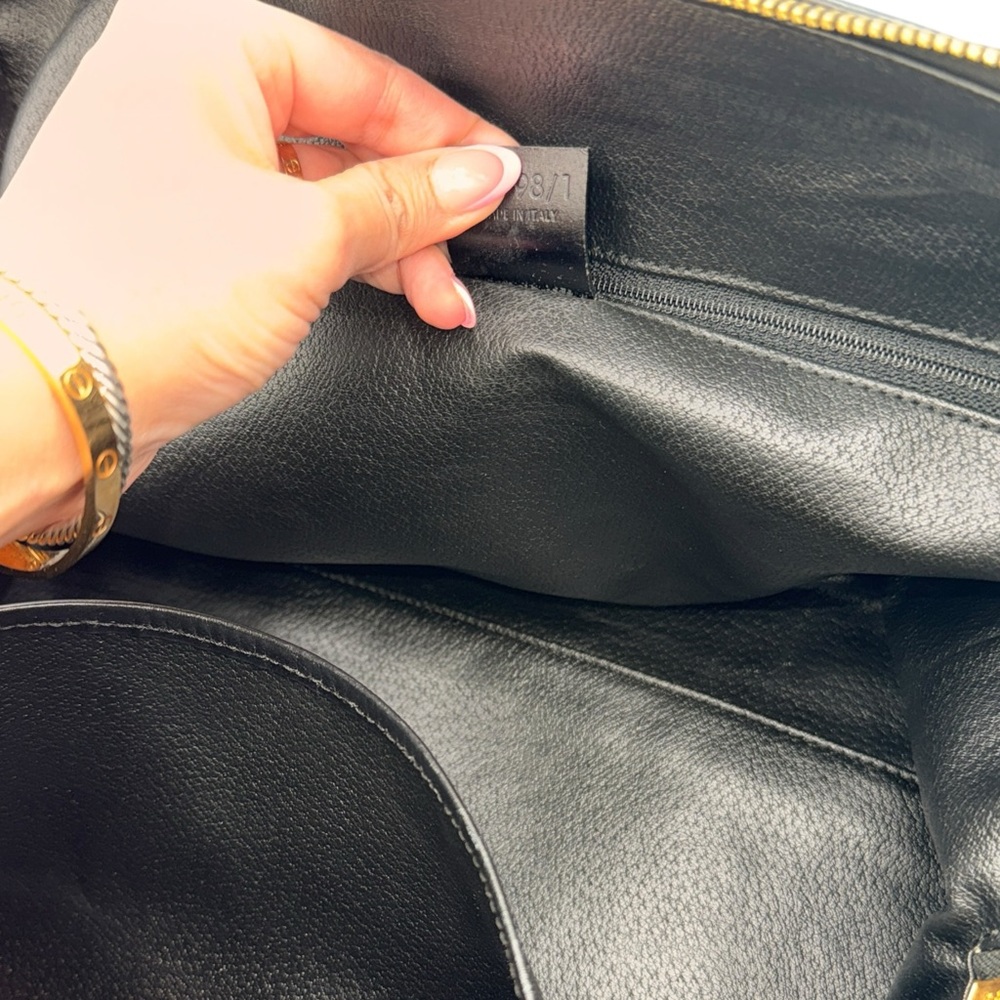 Celine Vintage Macadam Boston Bag Triomphe Canvas - Picture 11 of 14